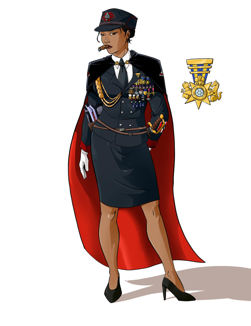 Commander Minerva Kane by Dr-Random-Art on DeviantArt