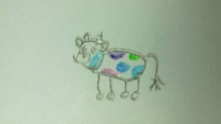 Smol rainbow cow