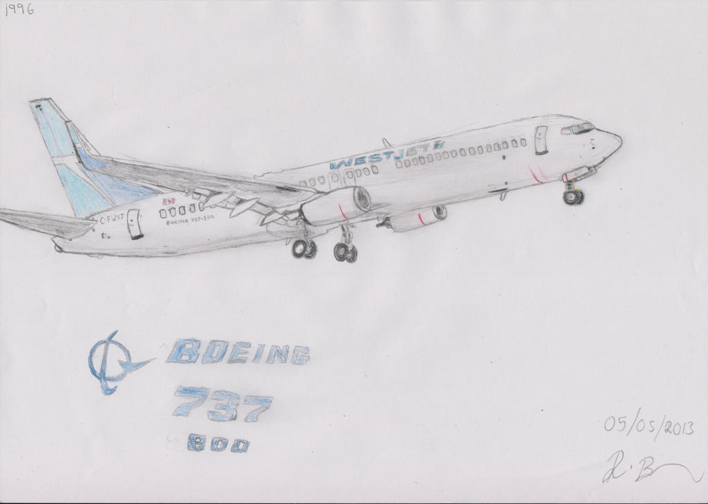 Boeing 737-800 by footiedavana on DeviantArt