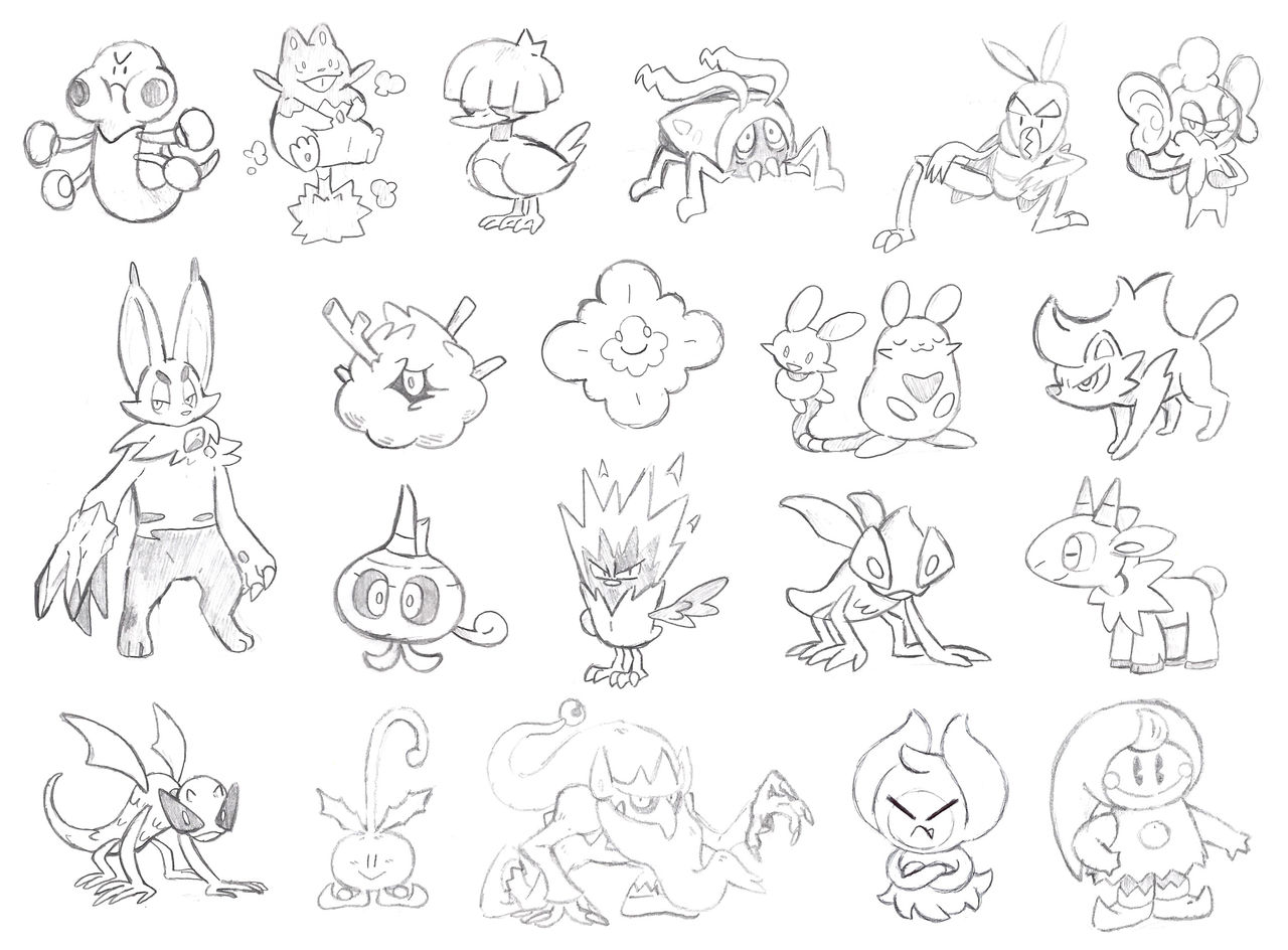 Fakemon Concept Art 1 by WTDinner on DeviantArt