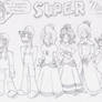 Super Mario Crew Sketch