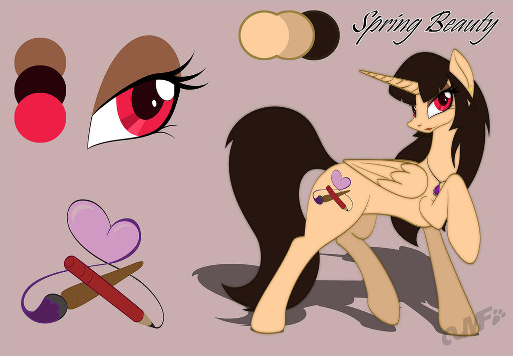 Spring Beauty Reference Sheet by Mini-Feru Spring Beauty Reference Sheet by Mini-Feru