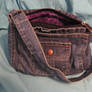 Denim Purse - Purple Lining