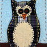 Fabricollage Owl