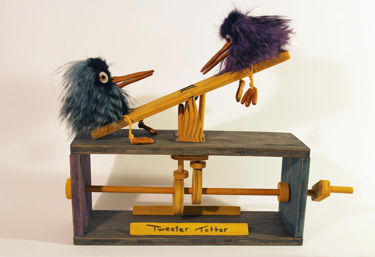 Tweeter Totter Automaton + VIDEO by MadeleiZoo on DeviantArt