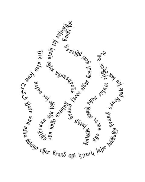Fire Cursive Writing Fire typographic print by lagrimadejarjayes on DeviantArt