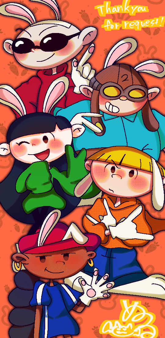 Kcd Rabbits Background KND(Moon rabbits ver.) by nuperiru on DeviantArt