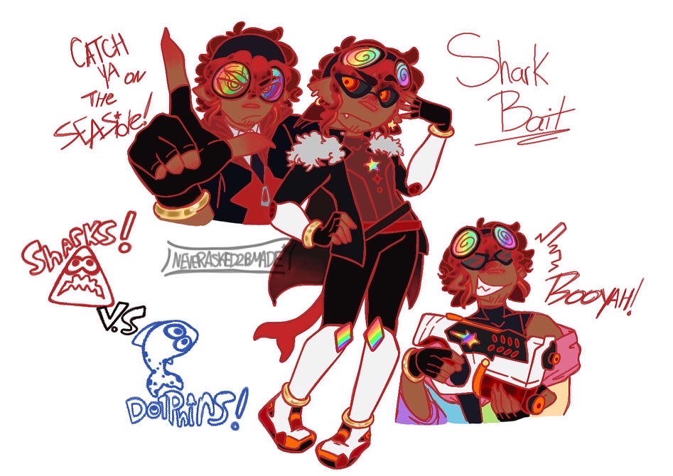 SHARKBAIT Splatoon idol OC by NeverAsked2BMade on DeviantArt SHARKBAIT Splatoon idol OC by NeverAsked2BMade on DeviantArt