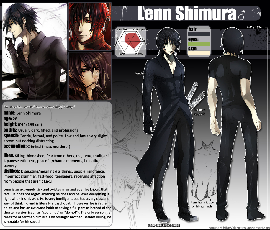 Lenn Shimura - Character Sheet