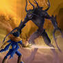 Raziel vs Gray Demons