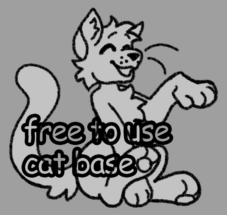 sitting cat base f2u by PayToUseBases on DeviantArt