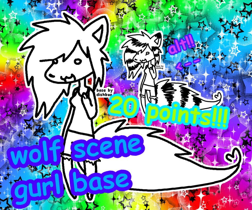 wolf scene gurl p2u base ( 20 points ) by PayToUseBases on DeviantArt
