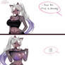 Your bra strap is showing..