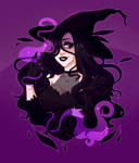 Raffle prize - A witch goddess by sariasong64