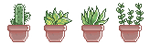 F2U Pixel plants by Alyssdream