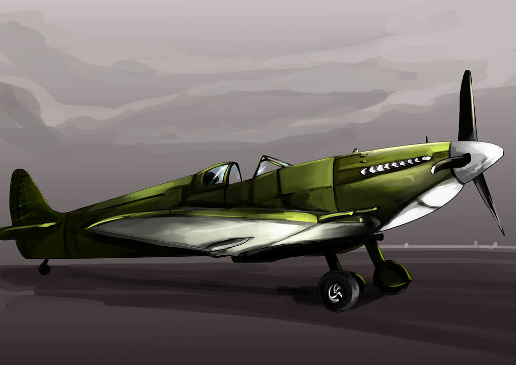 Supermarine Spitfire -green- by Super-Furet on DeviantArt