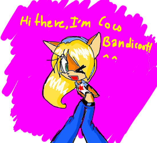 Coco Bandicoot SONIC STYLE