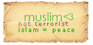 muslim not terrorist by HAROOOD