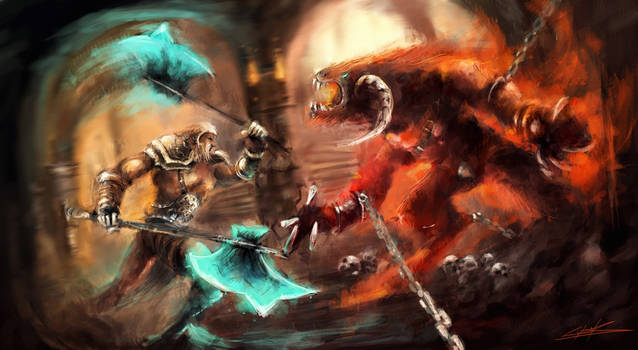 Diablo III fight by VitoSs