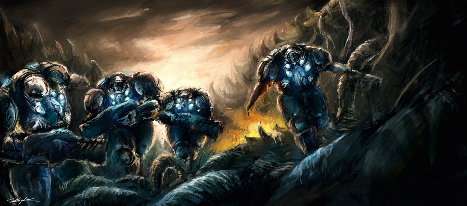 starcraft 2 marine rush