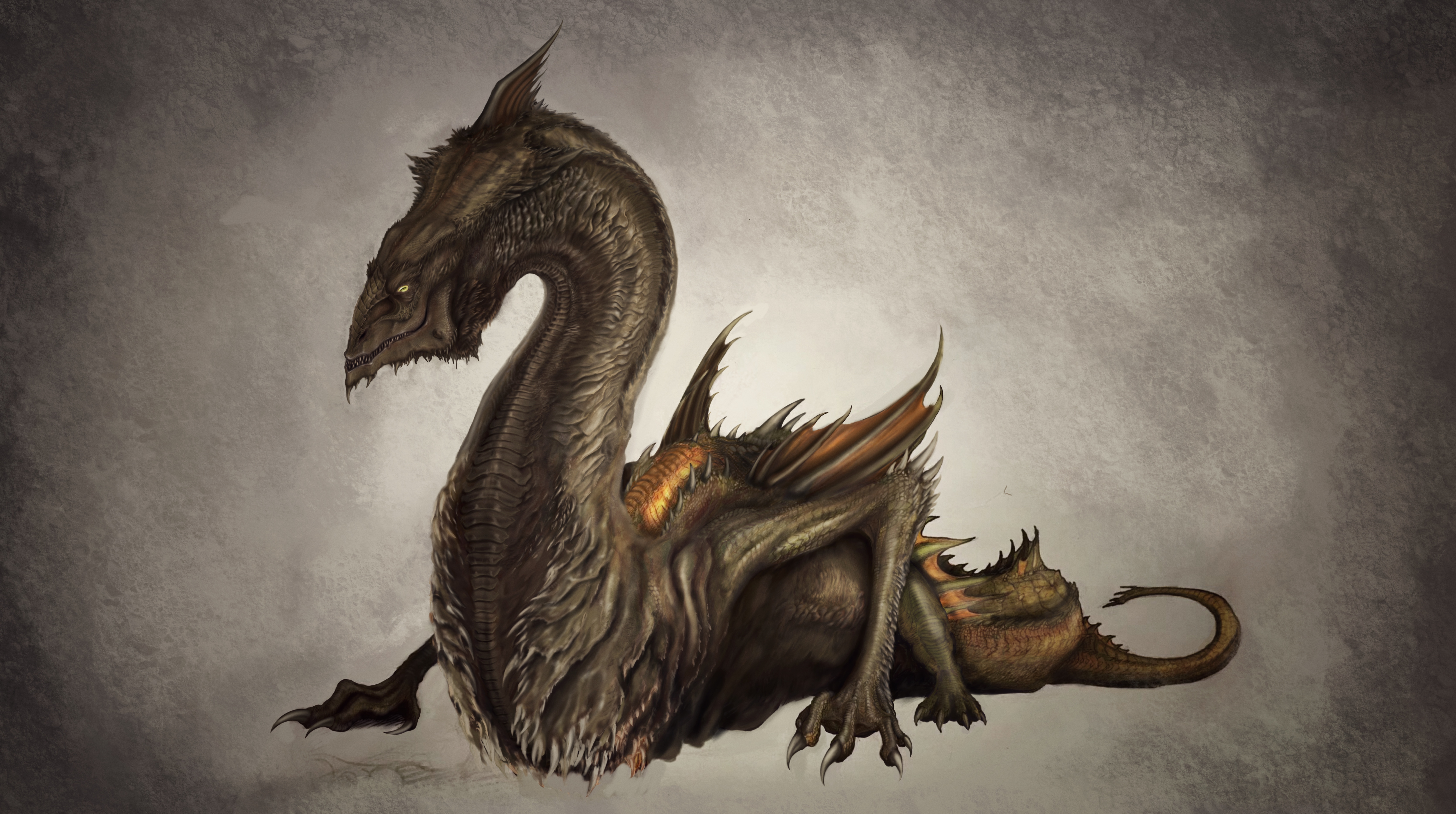 Glaurung, the Father of the Dragons by BrokenMachine86 on DeviantArt