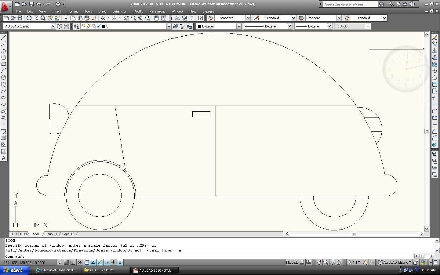 My Very First AutoCAD Drawing