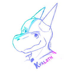 Kvaloth Headshot Sketch by Mazke Arven