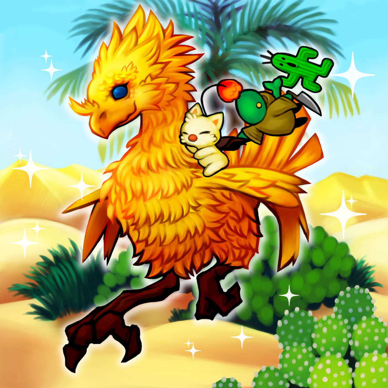 Robo Chocobo Chocobo Commission by ChimeraMonstera on DeviantArt