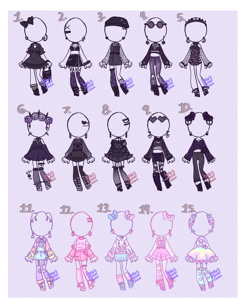 Goth with a Splash of Pastel [CLOSED] by hello-planet-cat on DeviantArt