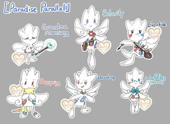 Togetic Character Designs [Paradise Parallel]