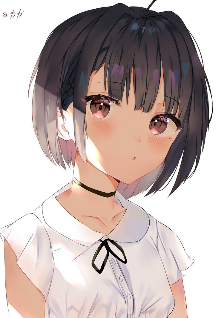 Short haired anime girl. by XClDER on DeviantArt