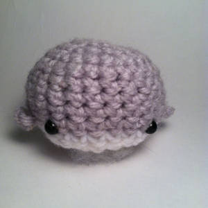 Gray Crochet Whale