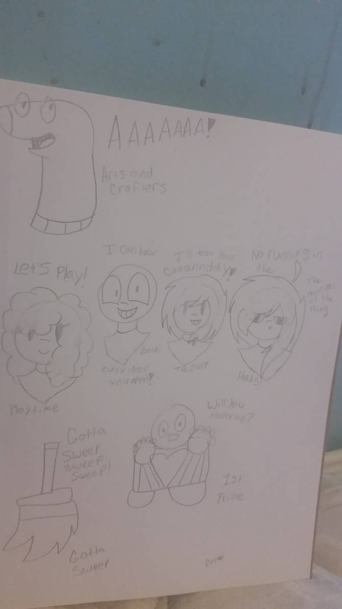 Baldi's Basics characters on Paper by GrellSutcliffBreanna on DeviantArt