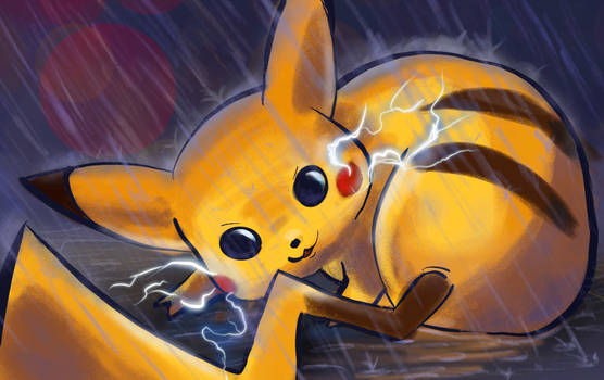 Pikachu Pokemon TCG Illustration Contest Entry