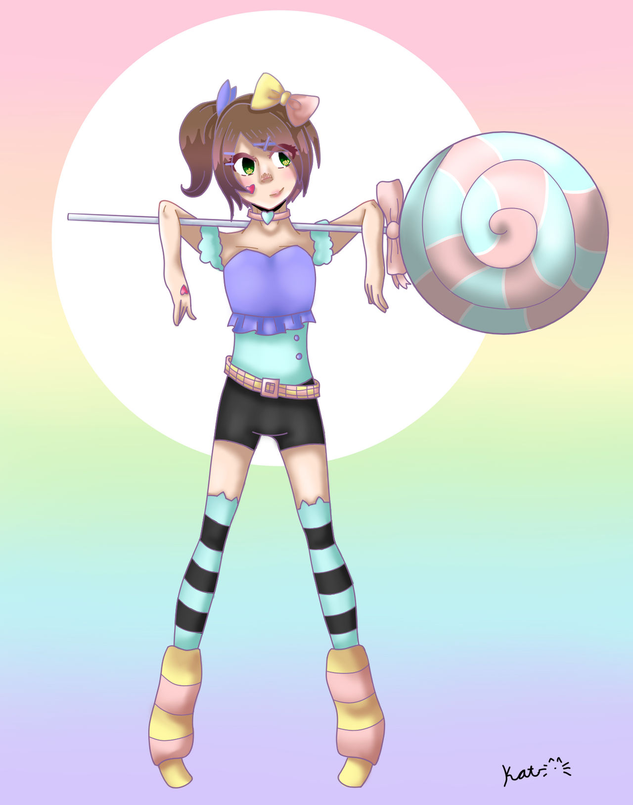Candycore Button Down Candycore-themed girl by saltigirl on DeviantArt