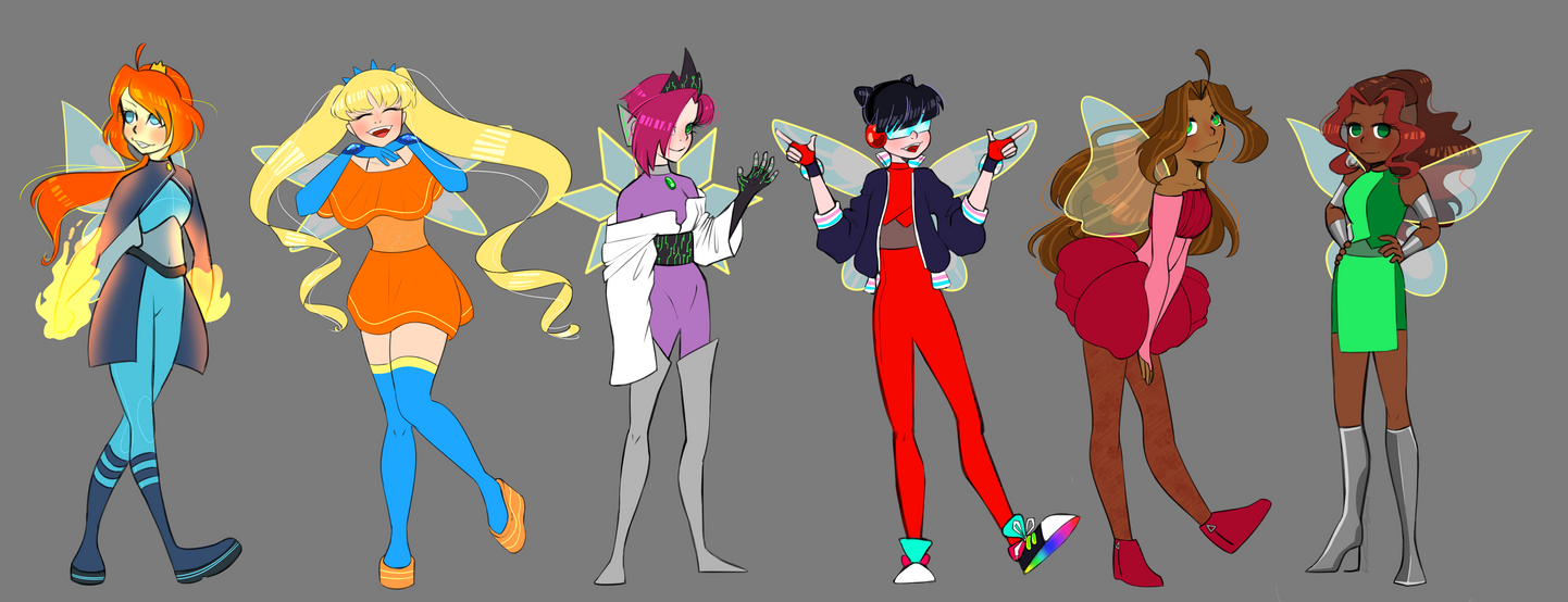 Winx Club Redesign by QueenofGeekiness on DeviantArt