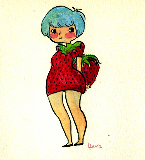 Sweet Strawberry Girl