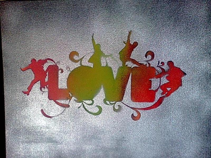 Love, the Beatles Stencil