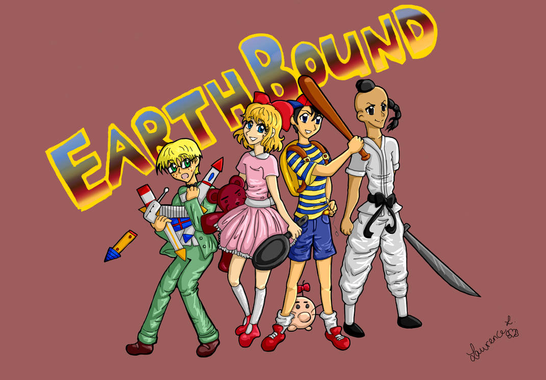 Earthbound Deviantart Earthbound Team by LaurenceL-Art on DeviantArt