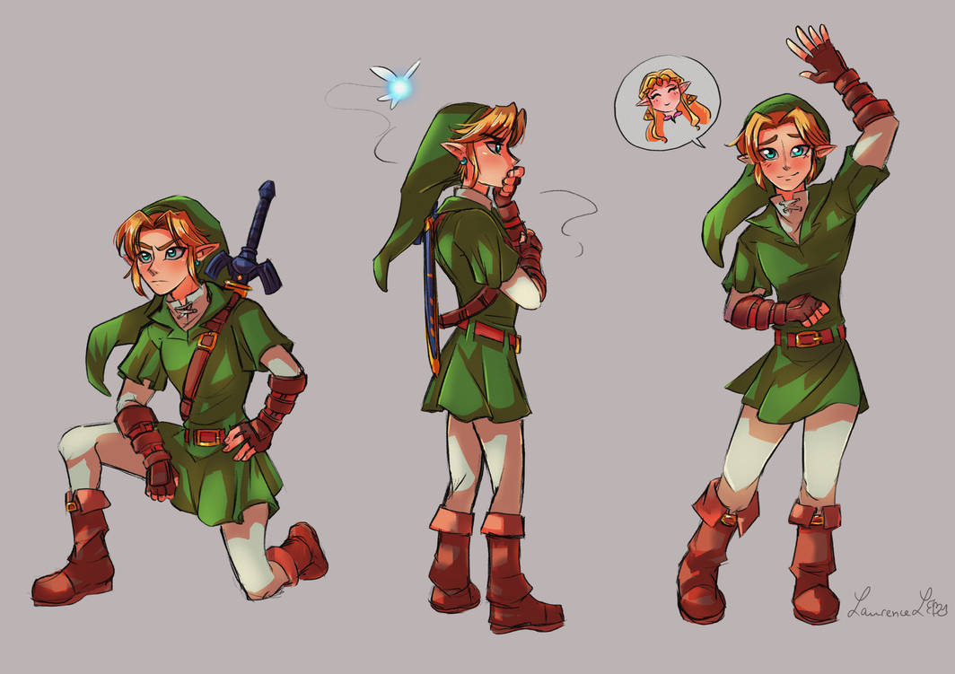 Ocarina of Time Link - Doodles by LaurenceL-Art on DeviantArt