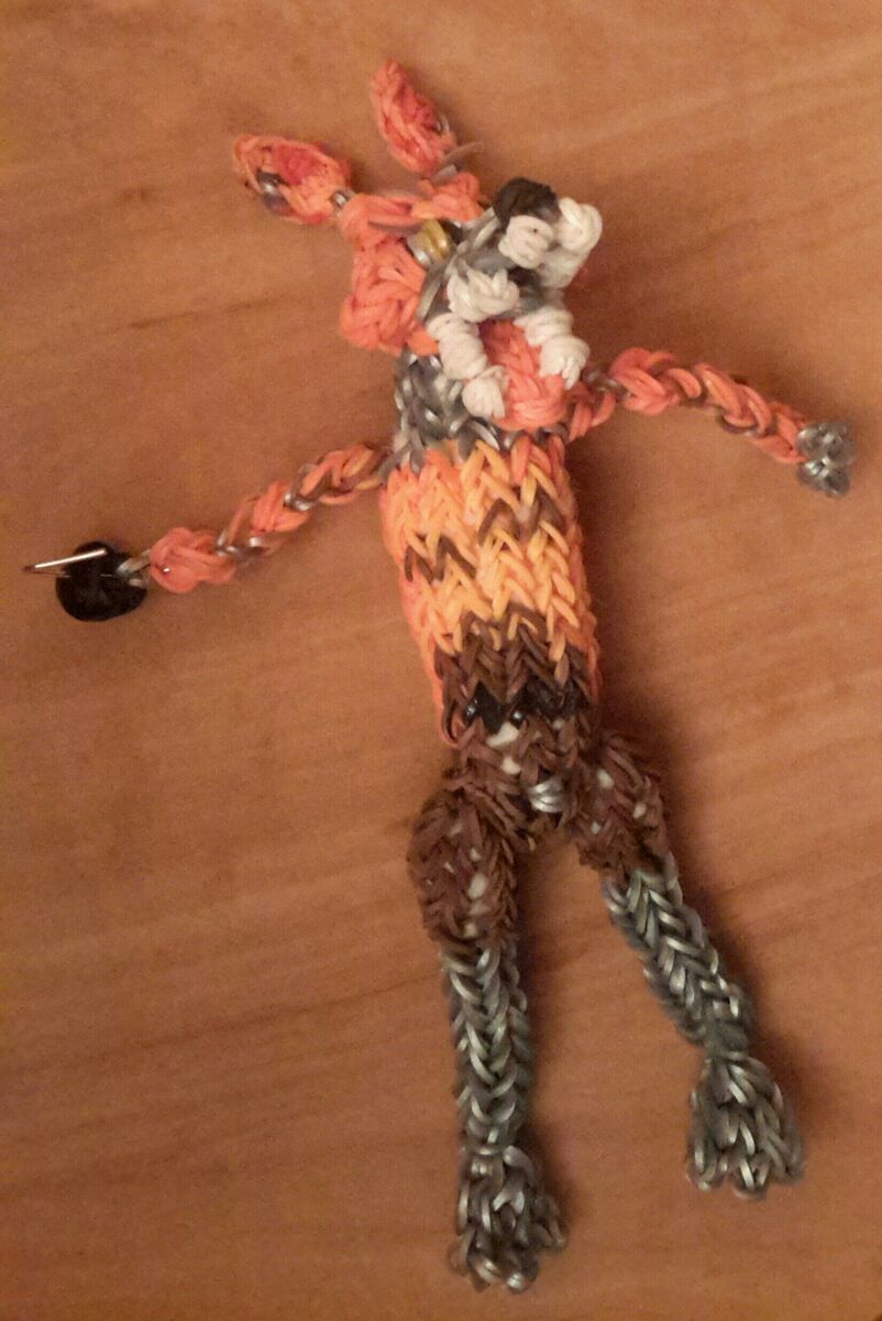 Nightmare Foxy (Rainbow Loom, FNaF 4)