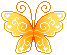 pixel gold butterfly