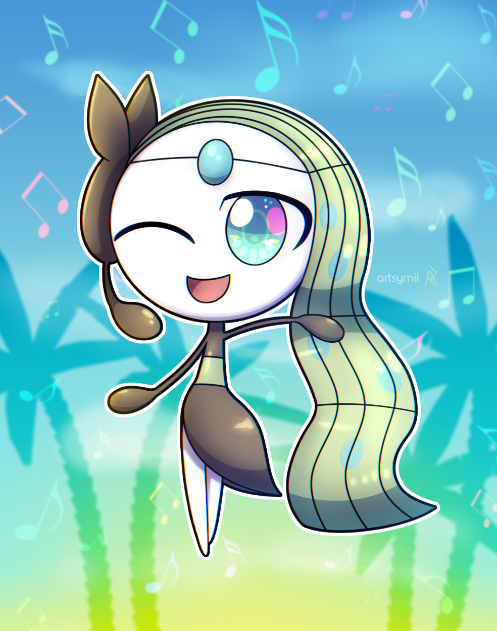 Shiny Meloetta by kol98 on DeviantArt