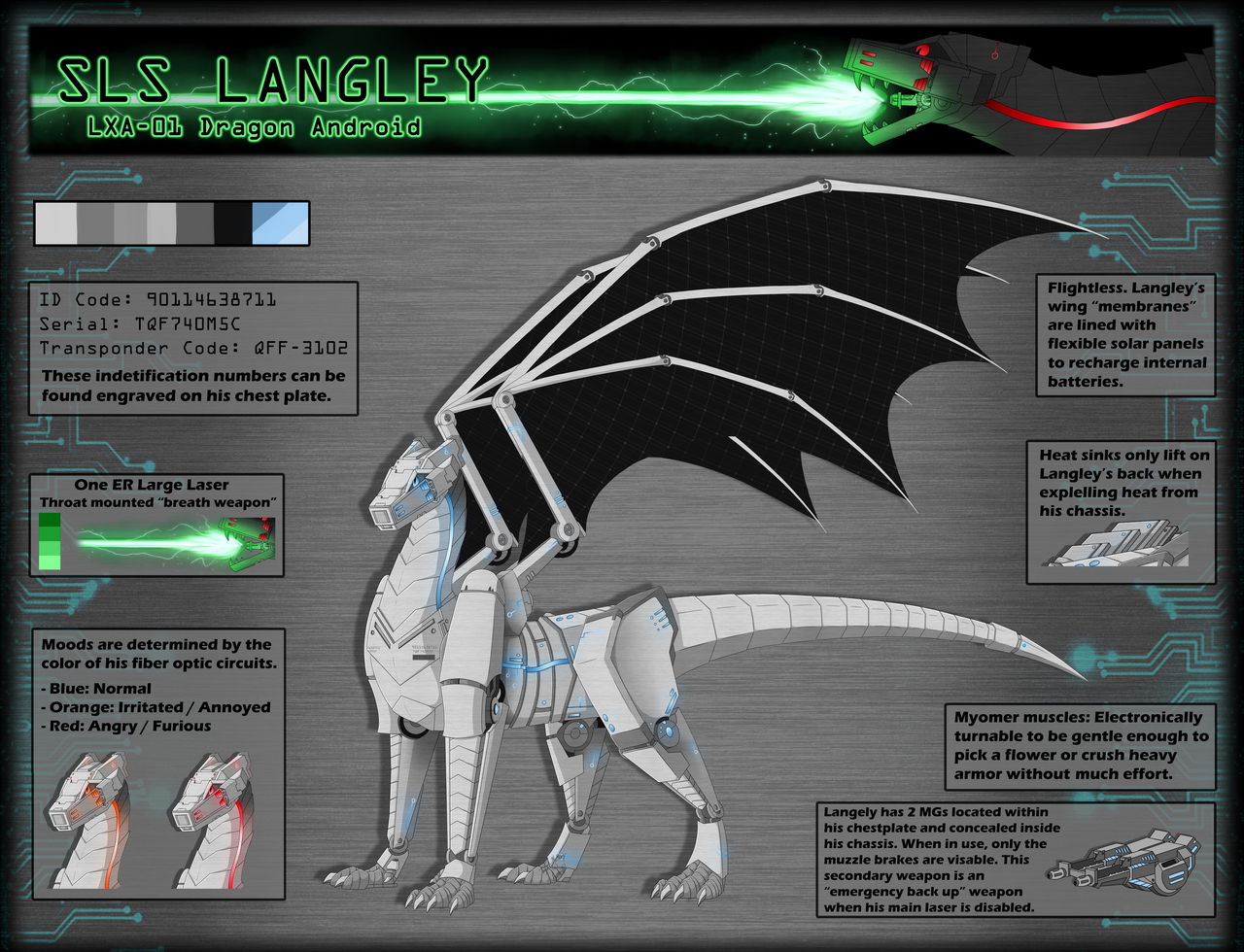 Langley - Dragon Android by Cameo647 on DeviantArt