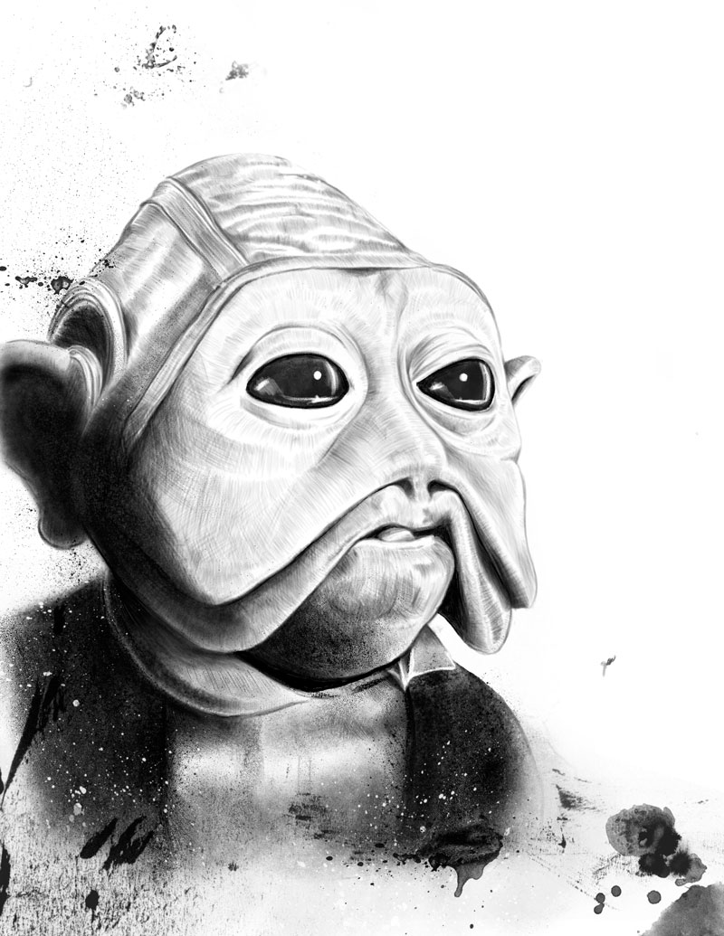 Nien Nunb pencil