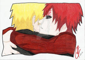 Gaara and Naruto Hug