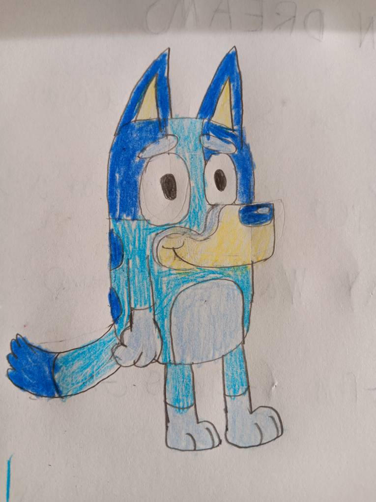 Bluey Rajz Bluey drawing by JasperTheToonCat on DeviantArt