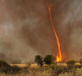 Rare Fire Tornado