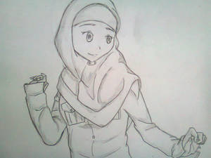 A woman in hijab