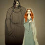 Sandor and Sansa - sketch